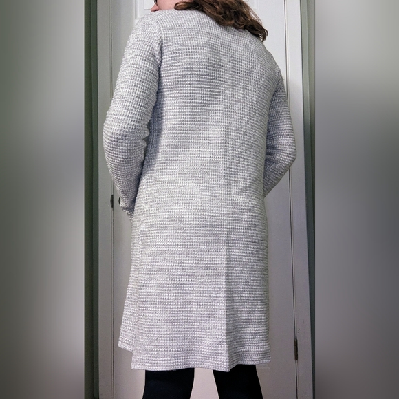 Dynamite Grey & White Knit Sweater Coat | Size XS - Picture 6 of 11